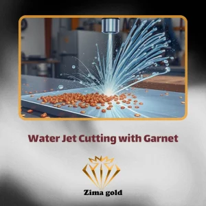 Water Jet Cutting with Garnet